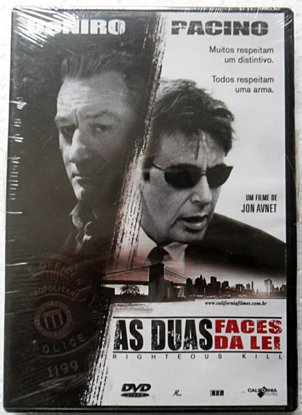 DVD AS DUAS FACES DA LEI ROBERT DE NIRO AL PACINO FILME DE AÇÃO