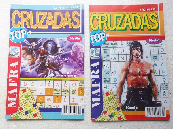 KIT REVISTAS PALAVRAS CRUZADAS COM 10 REVISTAS SEM REPITAÇÃO