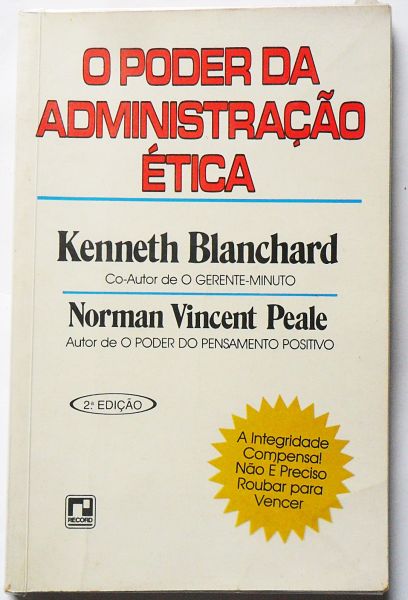 LIVRO O PODER DA ADMINISTRAÇÃO ÉTICA