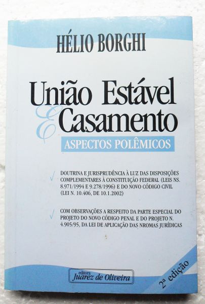 LIVRO UNIÃO ESTÁVEL CASAMENTO HÉLIO BORGHI
