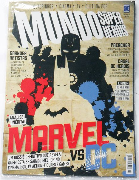 REVISTA MUNDO DOS SUPER HERÓIS MARVEL VS DC