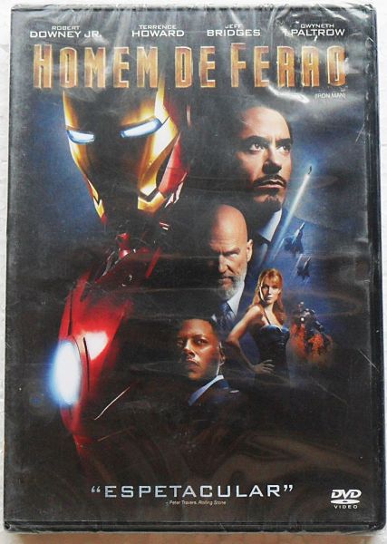 DVD HOMEM DE FERRO FILME DE AÇÃO MARVEL ROBERT DOWNEY JR