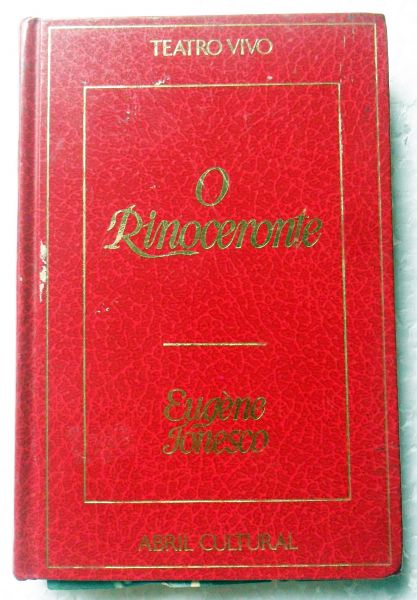 O RINOCERONTE EUGENE IONESCO LIVRO TEATRO