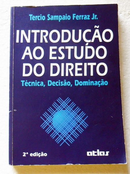 LIVRO INTRODUÇÃO AO ESTUDO DO DIREITO TÉRCIO SAMPAIO FERRAZ