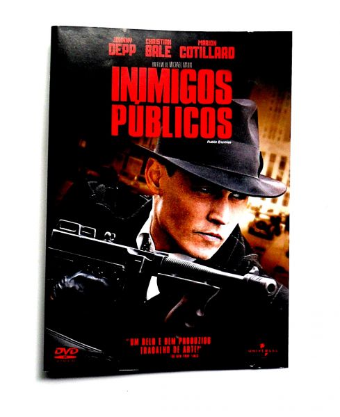 INIMIGOS PÚBLICOS JOHNNY DEPP DVD FILME DRAMA AÇÃO