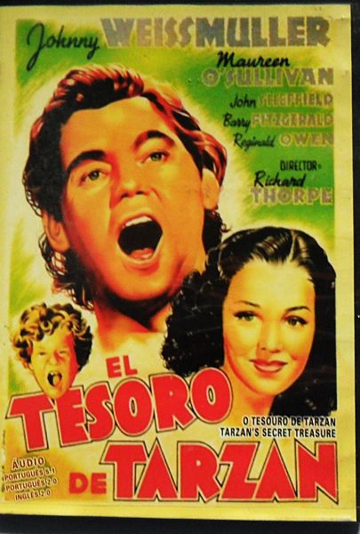 DVD O TESOURO DE TARZAN JOHNNY WEISSMULLER FILME CLÁSSICO