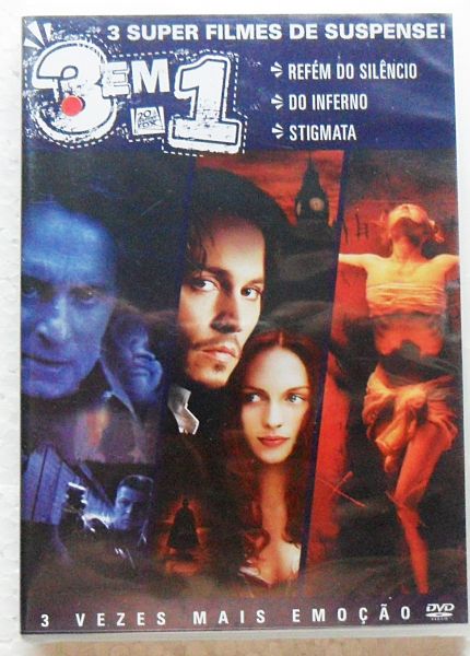 dvd 3 em 1 refém do silêncio+stigmata+do inferno