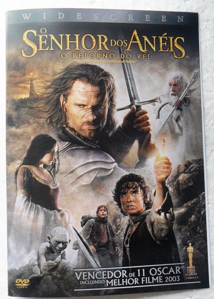 DVD O SENHOR DOS ANÉIS O RETORNO DO REI